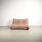 1x Ligne Roset Togo 2-zits Bank Bruin, Niet ingevuld, 100 tot 125 cm, Niet ingevuld, Tweepersoons