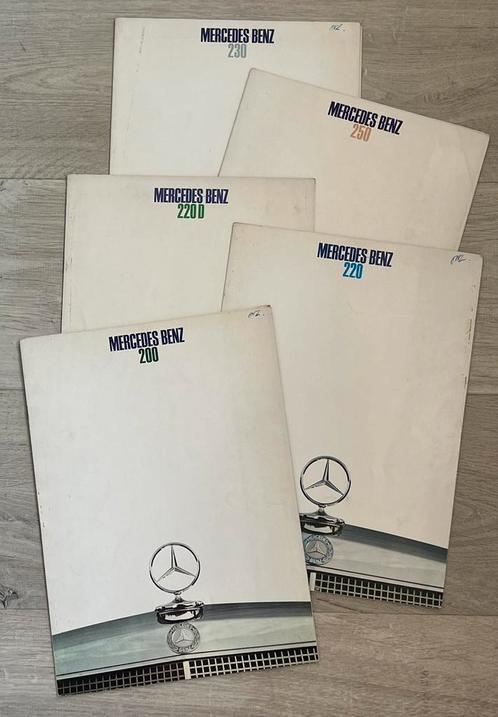 6 Mercedes-Benz brochure’s W114 W115, Boeken, Auto's | Folders en Tijdschriften, Zo goed als nieuw, Mercedes, Ophalen of Verzenden