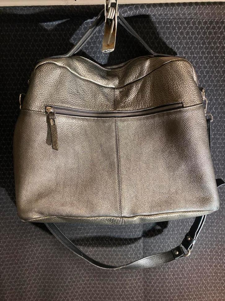 Gianni Notaro C.J. Tas - Prachtig! Zilver metallic, Sieraden, Tassen en Uiterlijk, Tassen | Damestassen, Zo goed als nieuw, Handtas