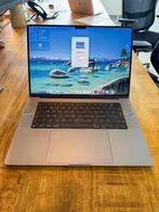 MacBook Pro "M1 Pro" 10 CPU/16 GPU 16" - A2485 (EMC 3651), 1 TB of meer, Qwerty, Zo goed als nieuw, 16 inch