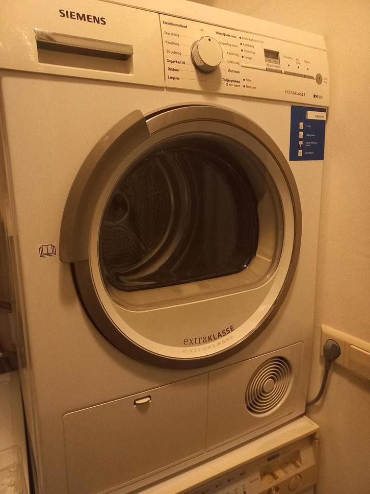 Siemens Wasdroger Extrakasse IQ500, Witgoed en Apparatuur, Wasdrogers, Gebruikt, Condens, Voorlader, 6 tot 8 kg, 85 tot 90 cm