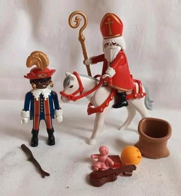 Playmobil set 4893 Sinterklaas met zwarte Piet en Ozosnel  beschikbaar voor biedingen