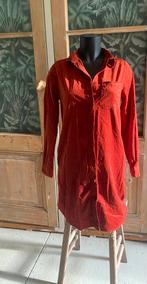 Katoenen rib jurk met knopen S, Casual Ladies, Ophalen of Verzenden, Zo goed als nieuw, Maat 36 (S)