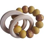 rammelaar mosterdgeel Kraamcadeau - babyshower - cadeau, Ophalen of Verzenden, Nieuw, Rammelaar, Met geluid