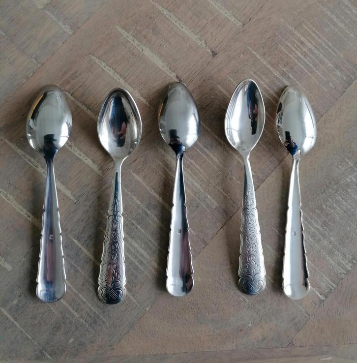Verzilverd Lepels en Suikerschep, Antiek en Kunst, Antiek | Bestek, Ophalen of Verzenden
