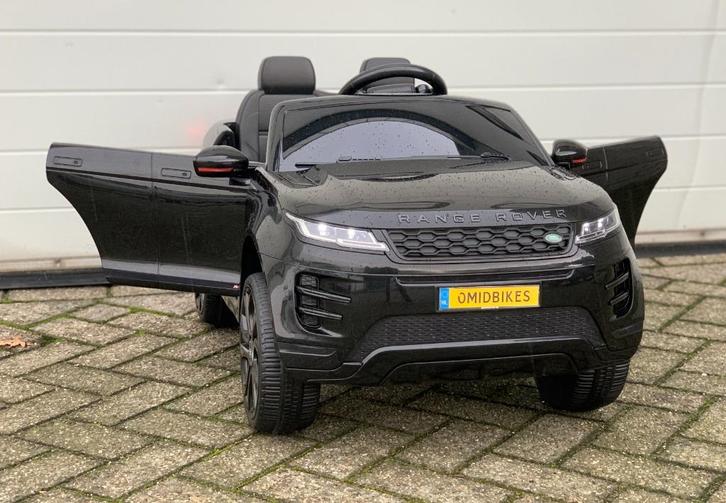 Range Rover Evoque 12v zwart bluetooth /Rc / Leder zitje/ EV, Kinderen en Baby's, Speelgoed | Buiten | Accuvoertuigen, Nieuw, Ophalen of Verzenden