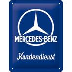 Mercedes Benz Kundendienst relief reclamebord van metaal, Verzenden, Nieuw, Auto's