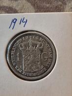 1 Gulden 1914 - Koningin Wilhelmina, Postzegels en Munten, Munten | Nederland, 1 gulden, Zilver, Ophalen of Verzenden, Koningin Wilhelmina