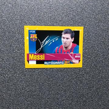 Panini sticker Lionel Messi Barcelona 2011/2012 handtekening beschikbaar voor biedingen