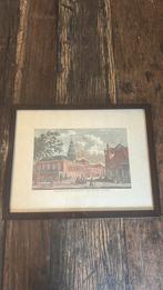 Historische antieke prent Munttoren en Doelensluis Amsterdam, Ophalen