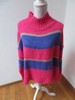 X47 AZZURRO aparte wijde trui roze paars goud L 42/44, Azzurro, Maat 42/44 (L), Ophalen of Verzenden, Zo goed als nieuw