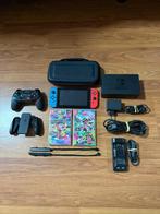 Nintendo Switch V2 + Mario Kart 8 Deluxe & Pro Controller, Spelcomputers en Games, Racen en Vliegen, Ophalen of Verzenden, Zo goed als nieuw
