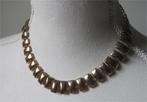 Vintage ketting met 'gouden' staafjes, Sieraden, Tassen en Uiterlijk, Kettingen, Ophalen of Verzenden, Zo goed als nieuw, Goud