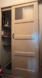 Orginele Jaren ‘30 kelder schuifdeur, 3 binnendeuren 1935, Ophalen, Gebruikt, Minder dan 80 cm, Binnendeur