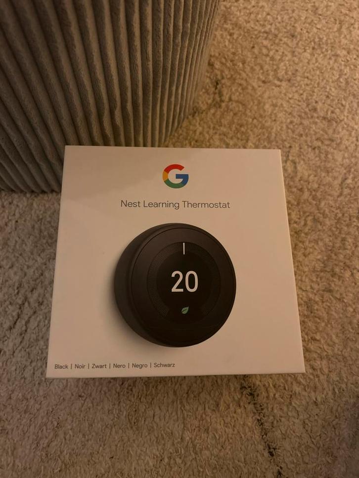 Nest Learning Thermostat 3e generatie + Heat Link (nieuw), Doe-het-zelf en Verbouw, Thermostaten, Nieuw, Slimme thermostaat, Ophalen of Verzenden