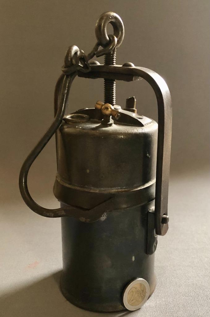 Antiek Carbid Mijnlampje, Antiek en Kunst, Antiek | Gereedschap en Instrumenten, Ophalen of Verzenden