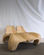 dubbele chaise longue, Max Jungblut, onbehandeld hout, Ophalen, Zo goed als nieuw, Hout, Minder dan 150 cm