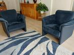 bankstel blauw en bijpassend vloerkleed, Ophalen, Gebruikt, 150 tot 200 cm, Tweepersoons