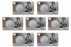 COMPLETE SERIE zilveren Rijksdaalder in coincard, Postzegels en Munten, Munten | Nederland, Ophalen of Verzenden, Koningin Juliana
