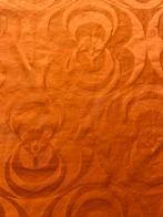 2 oranje damast tafellakens, Ophalen of Verzenden, Zo goed als nieuw, Rechthoek