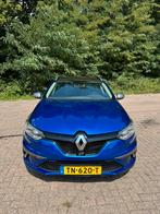 Renault Mégane 1.6 GT Turbo 205 EDC Estate 2017 Blauw, Auto's, 74 €/maand, Zwart, 4 cilinders, Blauw