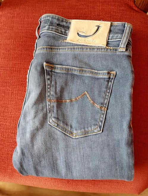 Jacob Cohen jeans, maat 28. 711 Slim Gele patch/ Handmade, Kleding | Dames, Spijkerbroeken en Jeans, Gedragen, W28 - W29 (confectie 36)