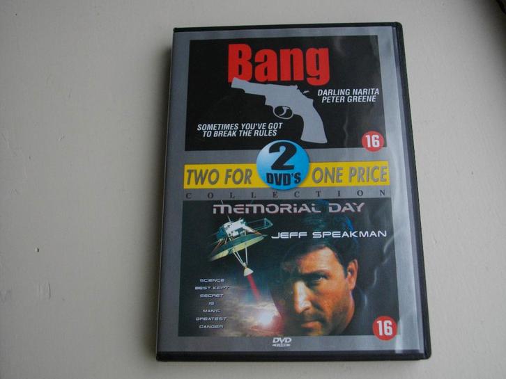 Bang (1996, Ash) + Memorial Day (1998, Jeff Speakman) 2-DVD, Cd's en Dvd's, Dvd's | Thrillers en Misdaad, Gebruikt, Alle leeftijden