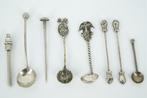 Een aantal Antieke Zilveren Mosterdlepeltjes, Ophalen of Verzenden, Zilver