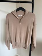 Beige Trui met Rits - One Size (S-L), Kleding | Dames, Ophalen of Verzenden, Nieuw, Maat 38/40 (M), Beige