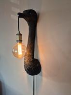 Unieke Wandlamp - Struisvogel Design, Huis en Inrichting, Lampen | Wandlampen, Ophalen of Verzenden, Zo goed als nieuw, Metaal