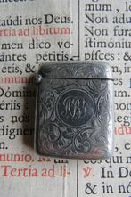 Antiek Engels Victoriaans Albo silver vesta case c.1886-1890, Ophalen of Verzenden