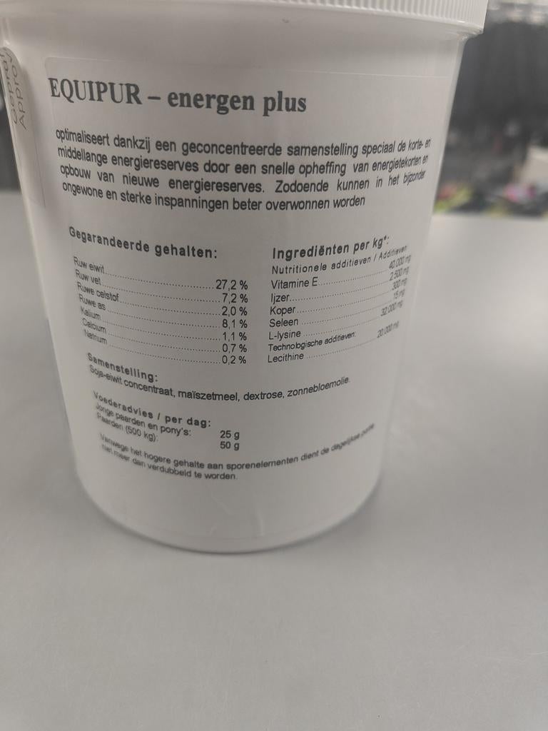 Equipur energen plus, Ophalen of Verzenden, Eu, Eu, Eu
