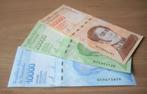 Venezuela, 3 bankbiljetten 10.000, 20.000 en 50.000 (UNC), Setje, Zuid-Amerika, Verzenden