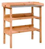 Oppottafel plantentafel hout + zink GRATIS VERZONDEN!, Tuin en Terras, Verzenden, Nieuw, Tuin, 60 tot 100 cm