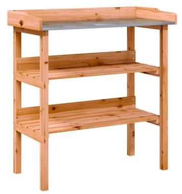 Oppottafel plantentafel hout + zink GRATIS VERZONDEN! beschikbaar voor biedingen