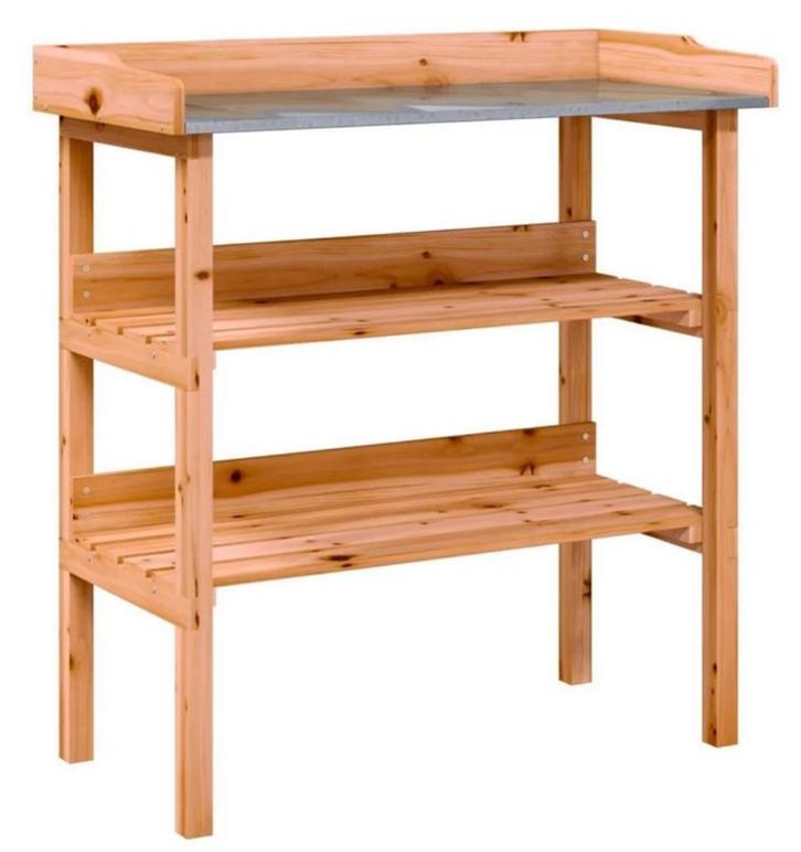 Oppottafel plantentafel hout + zink GRATIS VERZONDEN!, Tuin en Terras, Bloembakken en Plantenbakken, Nieuw, Hout, Balkon, Tuin