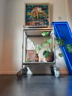 vintage buizenframe trolley hoog en ondiep model, Ophalen, Gebruikt, 100 tot 150 cm, 25 tot 50 cm