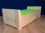 1-persoonsbed JENNIFER 3 laden met houtknop, 85 tot 100 cm, Nieuw, Ophalen of Verzenden, Lattenbodem