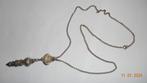 Zilveren ketting met 2 hangers, Ophalen of Verzenden, Zo goed als nieuw, Zilver, Zilver