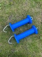 Poortgrepen voor afzetting paard blauw, Ophalen of Verzenden, Gebruikt, Overige soorten