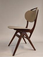 Vintage teak houten Pynock Wierden stoel eetkamerstoel hout, Ophalen, Gebruikt, Bruin, Mid Century Modern dutch design Zweeds Scandinavisch