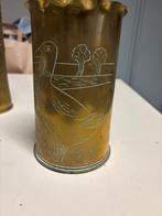 Koperen Huls met Eenden Gravure, Verzamelen, Onbekend, Ophalen of Verzenden, Hulzen of Bodemvondsten, Onbekend