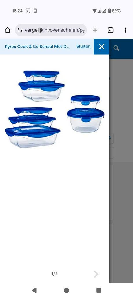 Pyrex Ovenschalen/Containers - Nieuw!, Huis en Inrichting, Woonaccessoires | Schalen en Manden, Nieuw, Schaal, Overige vormen