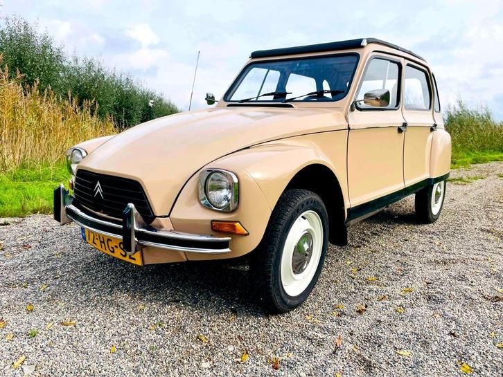 Dyane 6 beige colorado 04-1982 140.271 km, Auto's, Citroën, Bedrijf, Te koop, 2CV, Benzine, Cabriolet, Handgeschakeld, Beige, Stof