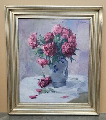 Luc VERHAVERT, vaas met bloemen beschikbaar voor biedingen