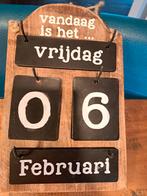Houten Kalender, Ophalen of Verzenden, Dagkalender, Nieuw