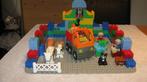 Duplo Lego. Grote grondplaat , div. bouwstenen, auto ,dieren, Ophalen of Verzenden, Zo goed als nieuw, Complete set, Duplo