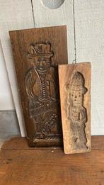 2 oude houten speculaasplanken, Antiek en Kunst, Ophalen of Verzenden