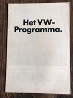 Folder VW Volkswagen Programma 1973 Kever K70 Karmann Ghia, Boeken, Gelezen, Volkswagen, Verzenden