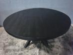 Eettafel zwart mangohout rond 150 in diameter, Huis en Inrichting, Tafels | Eettafels, 100 tot 150 cm, 100 tot 150 cm, Rond, Ophalen